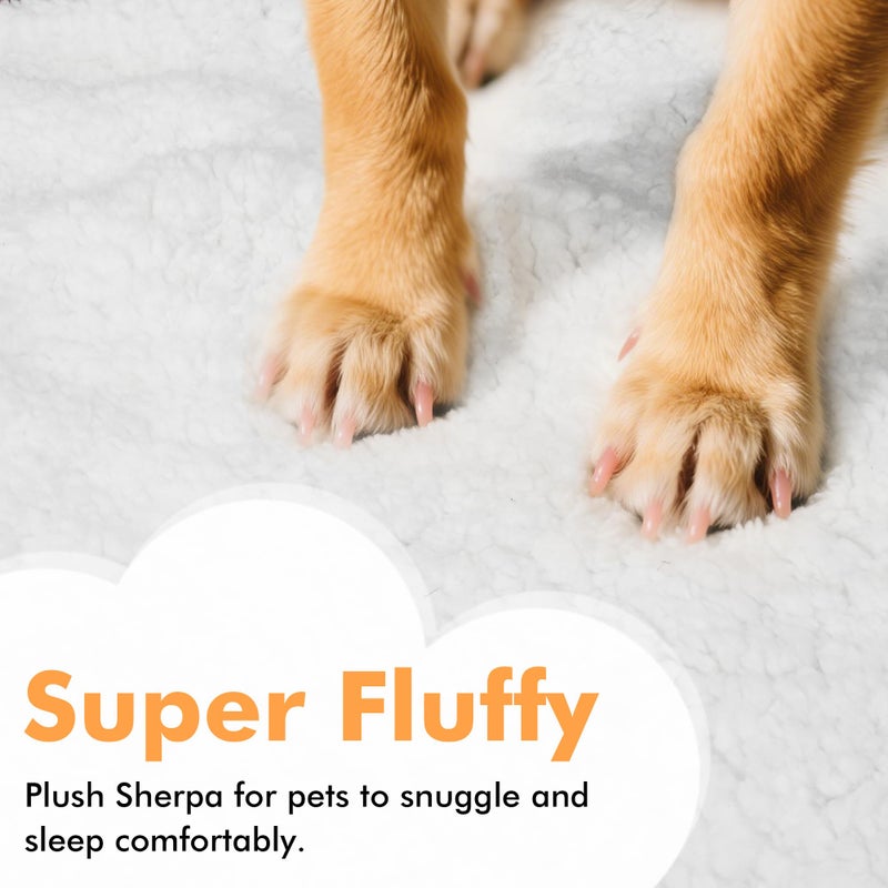 Kritter Planet Dog Blankets for Large Dogs, Soft Fluffy Fleece Pet Blankets for Couch, Sofa, Dog Beds, Car Seats, Creat, Washable, 50x60 inches, Black - Image 3
